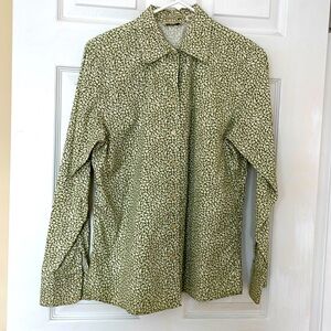 Women's Eddie Bauer Long Sleeve Blouse Green
